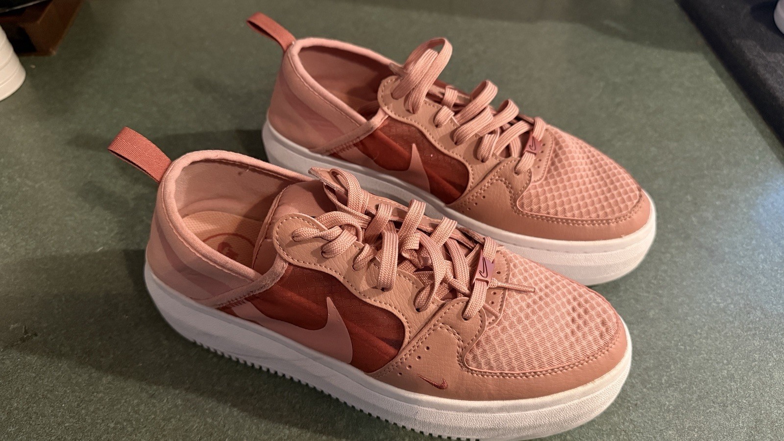 Size 10 – Nike Court Vision Alta TXT Rust Pink