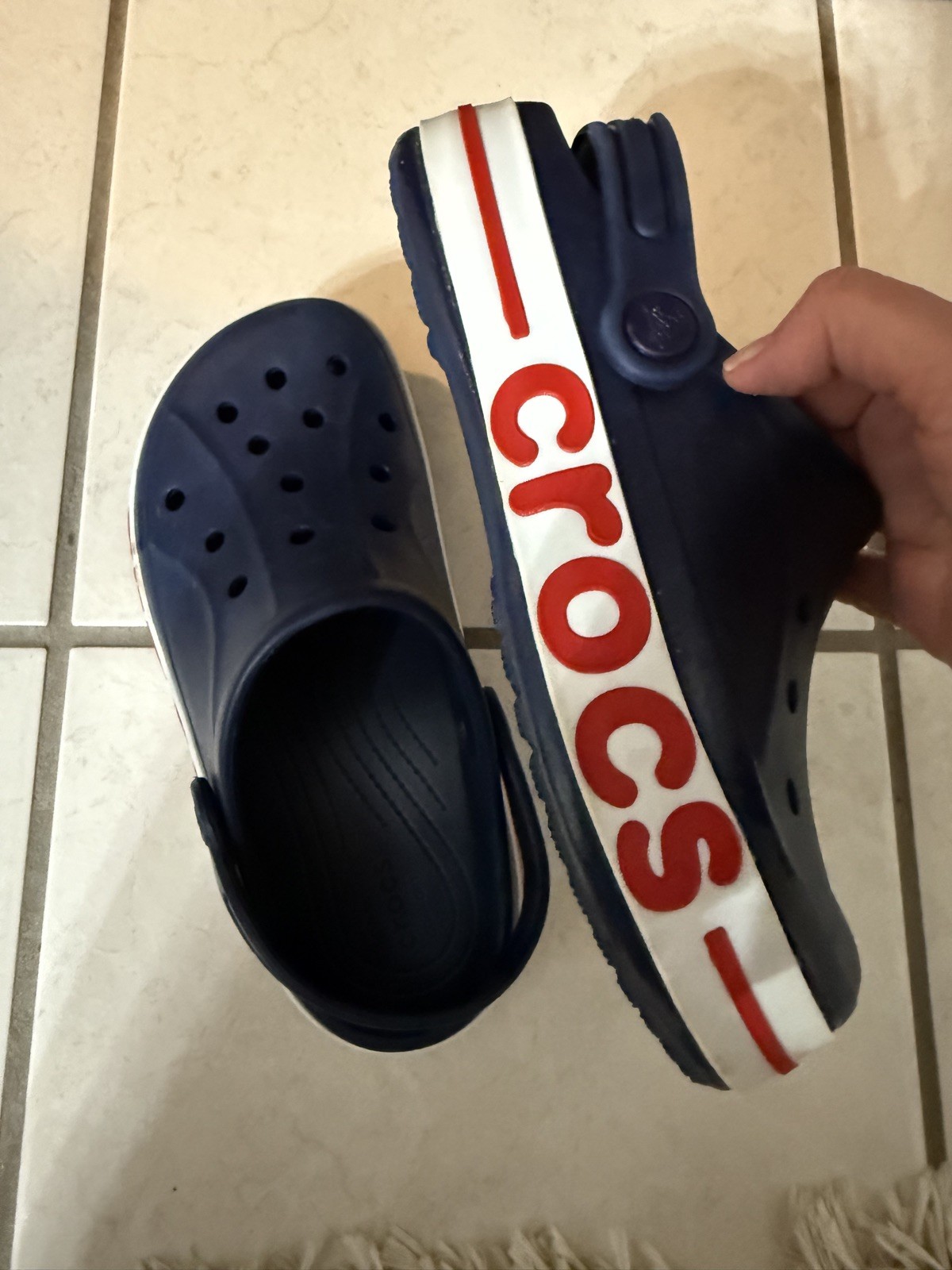 Crocs Unisex Bayaband Clogs Navy/Red Crocs Comfort Size Women’s: 6 EU 37