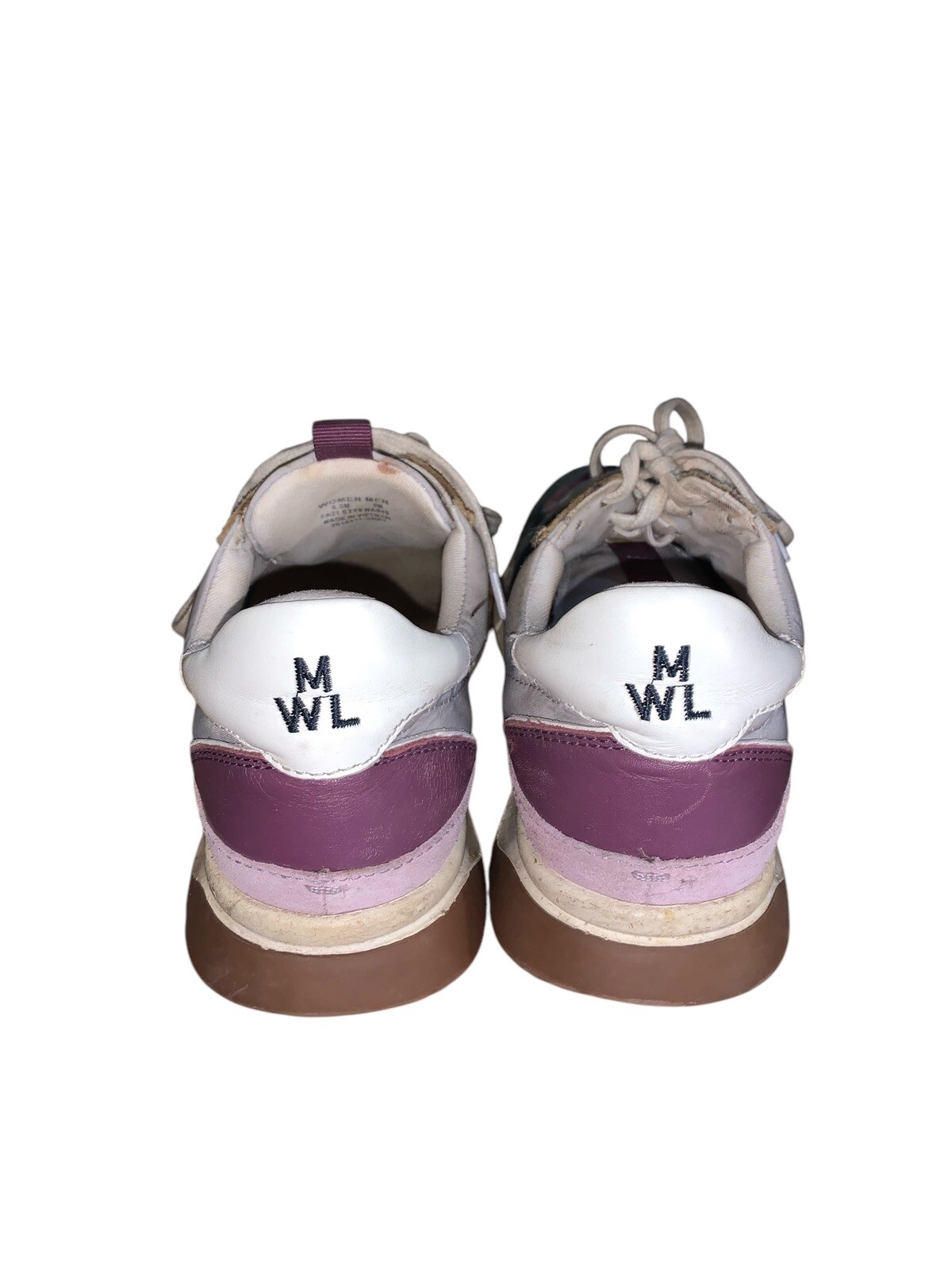 Madewell Women 6.5 Kickoff Trainer Sneakers Lace-Up Recycled Nylon Suede Leather