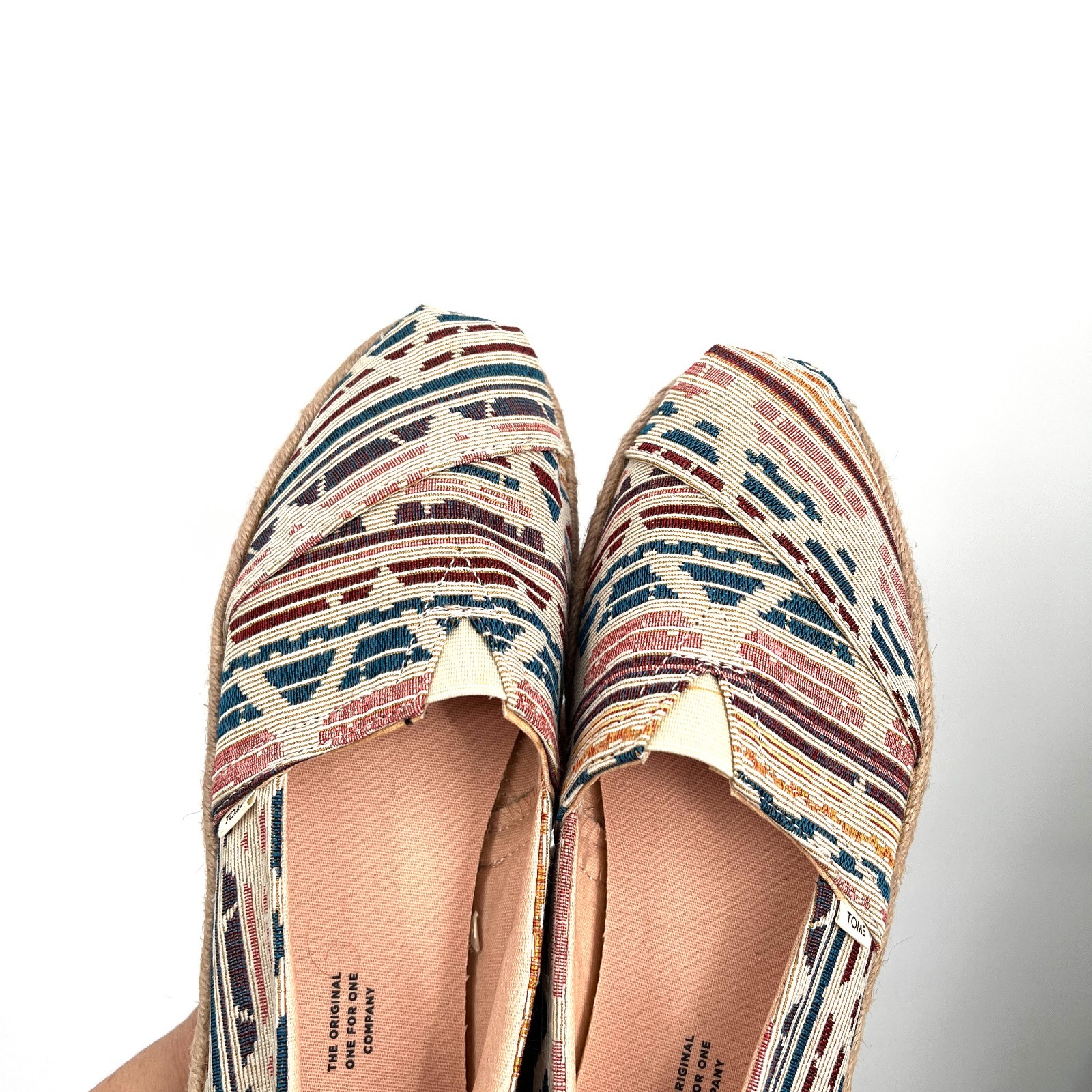TOMS Classic Alpargata slip-on southwestern geometric print shoes casual 9.5