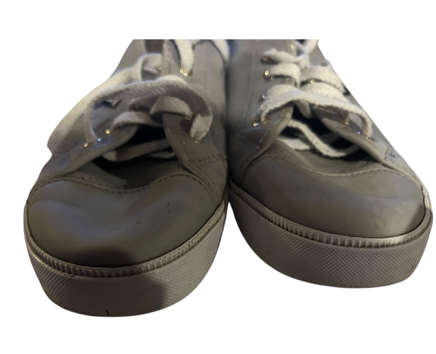 Tommy Hilfiger Womens Size 8.5 M Twanibel6-R Sneakers Gray Low Top Leather Trend