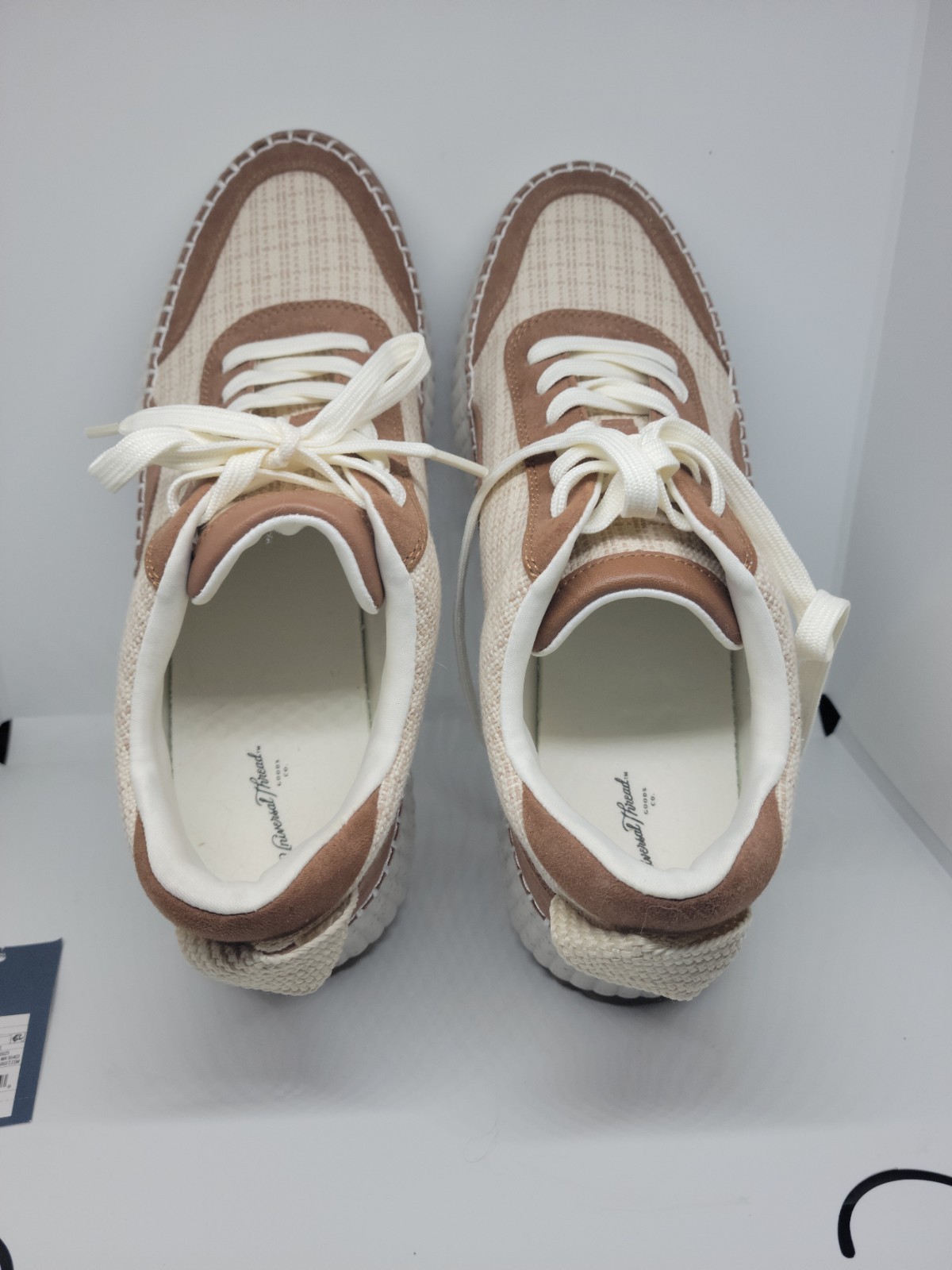 Universal Thread Womens Persephone Casual Fashion Sneakers Tan Size 12