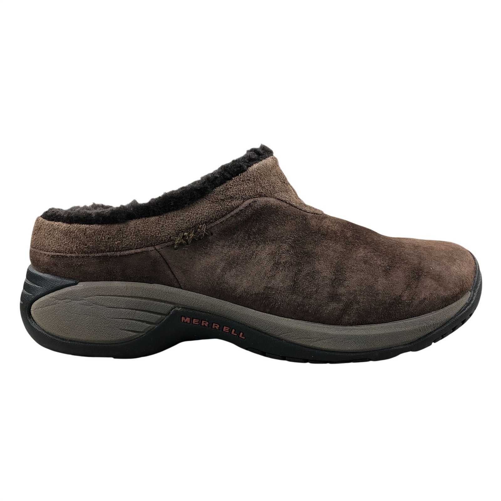 Merrell Women’s Size 8.5 Encore Ice Bracken Brown Leather Shearling Lined Shoes