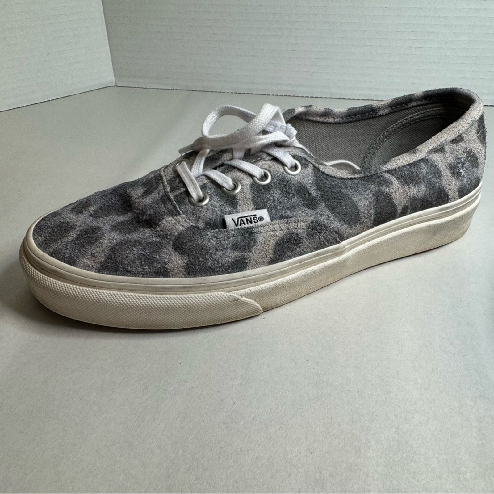 Vans Old Skool Hairy Suede Leopard/Marshmallow Sneakers Low-Top Shoes W/6.5 M/5
