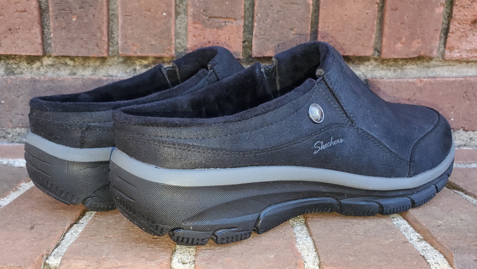 *SKECHERS*Relaxed Fit:Easy Going Latte2Clog●Black●Sz.9●Air Cooled Mem.Foam●CLEAN