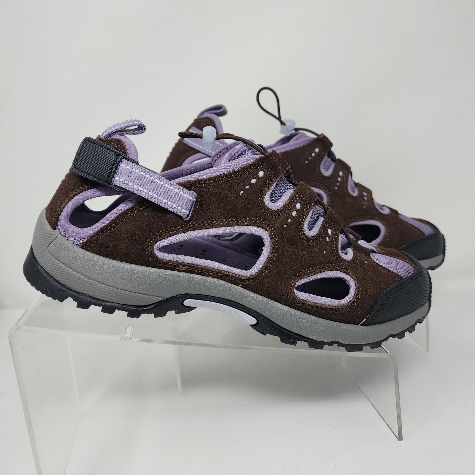 Lands End Beach Trekker Womens 10 Brown Water Shoes Comfort Summer