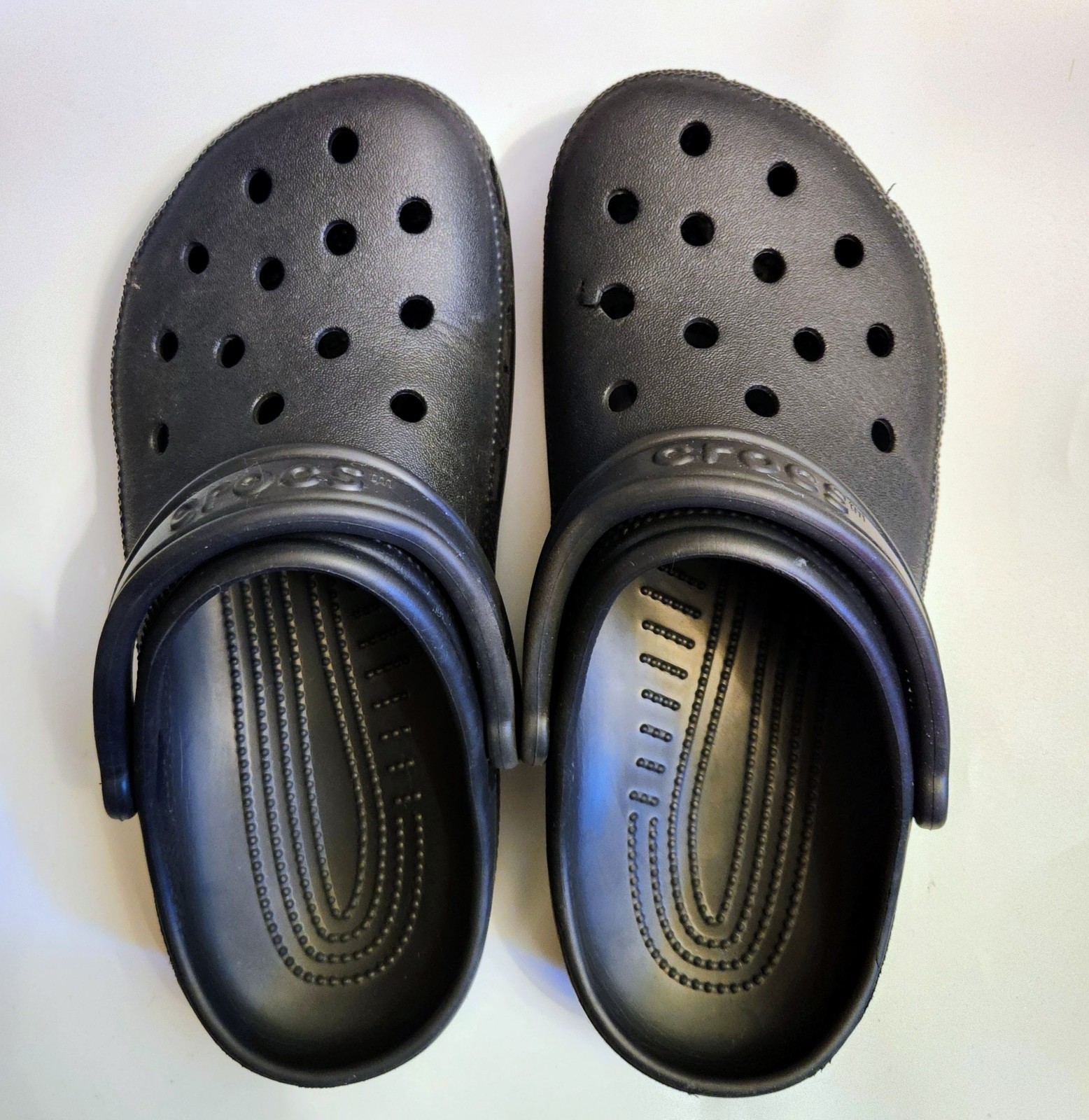 Women’s Black Classic Crocs Slip On Clogs Comfort Garden Shoes Size 8