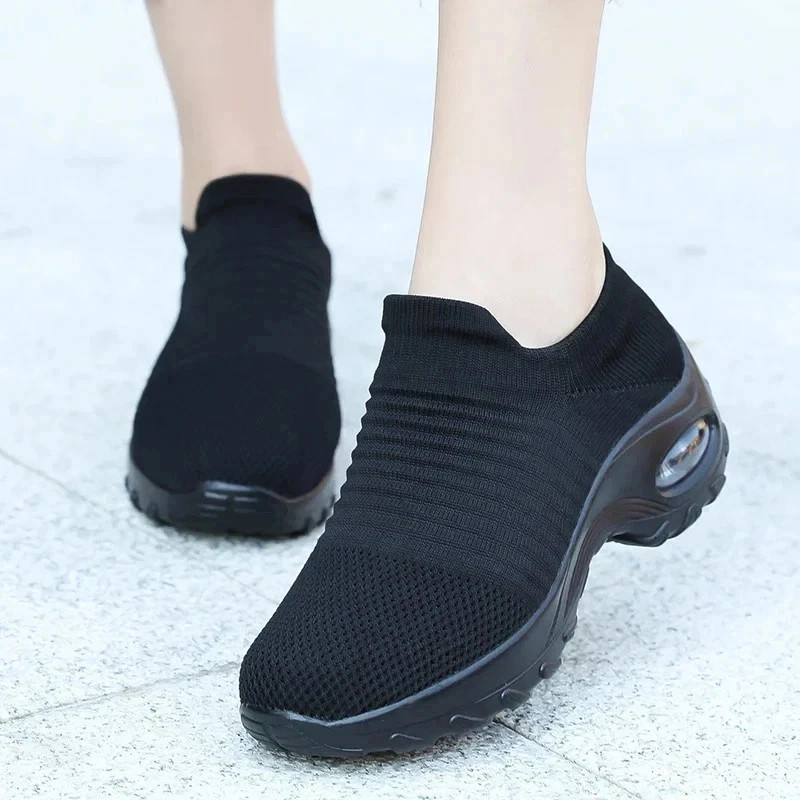 Women Orthopedic Walking Shoes Slip On Arch Support Comfort Sneakers Breathable