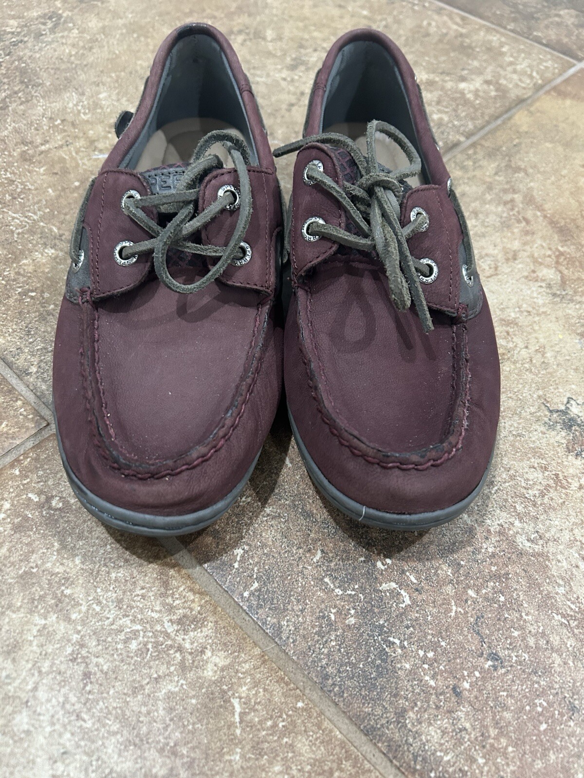 Sperry Womens Koifish Grape Top Sider Boat Shoes STS81356 Lace Up LowTop Size7.5