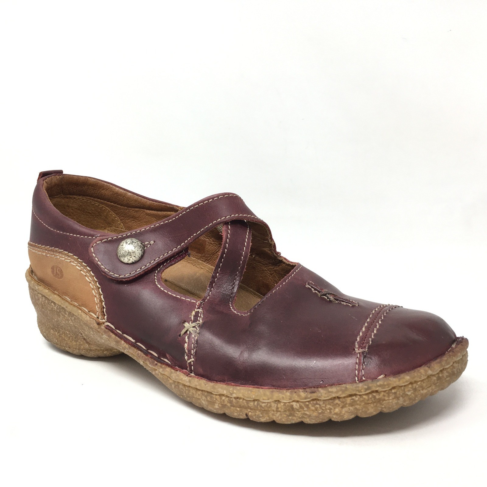 Josef Seibel Rosalie 13 Mary Jane Clogs Shoes Womens Size 9 US 40 EU Burgundy