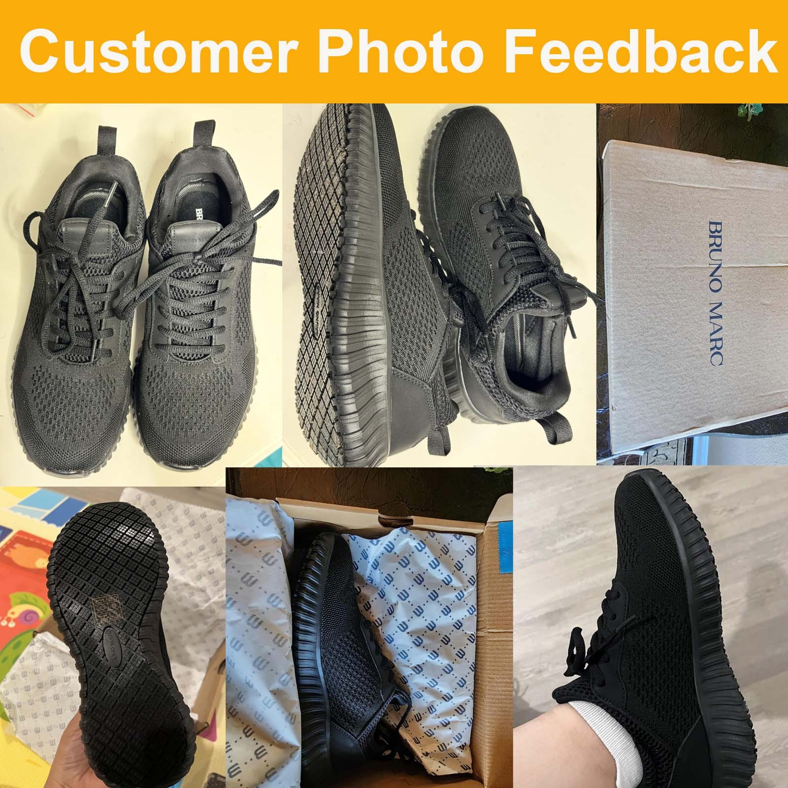 Women’s Breathable Work Shoes Walking Black Kitchen Resistant Sneakers