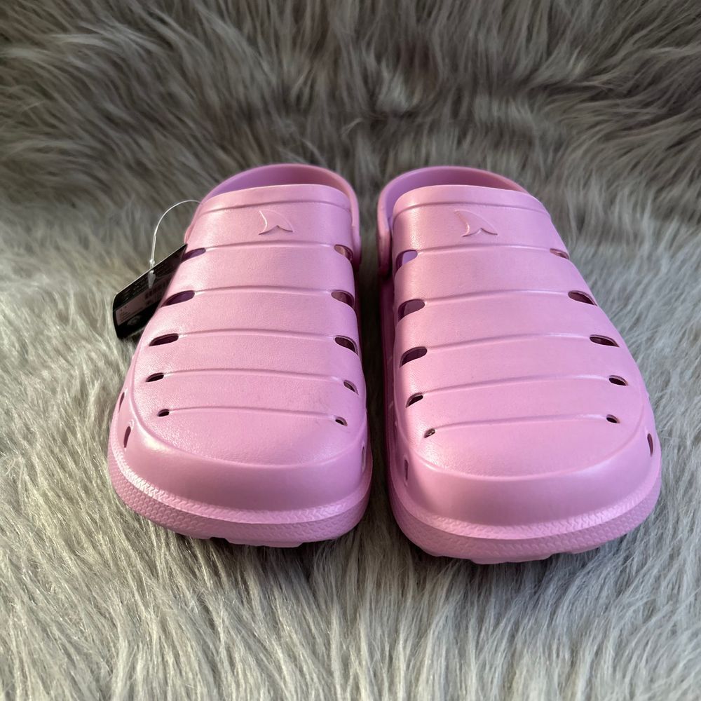Rugged Shark Clogs Womens Size 11 Pink Slip On Sandals Lightweight Water Shoes
