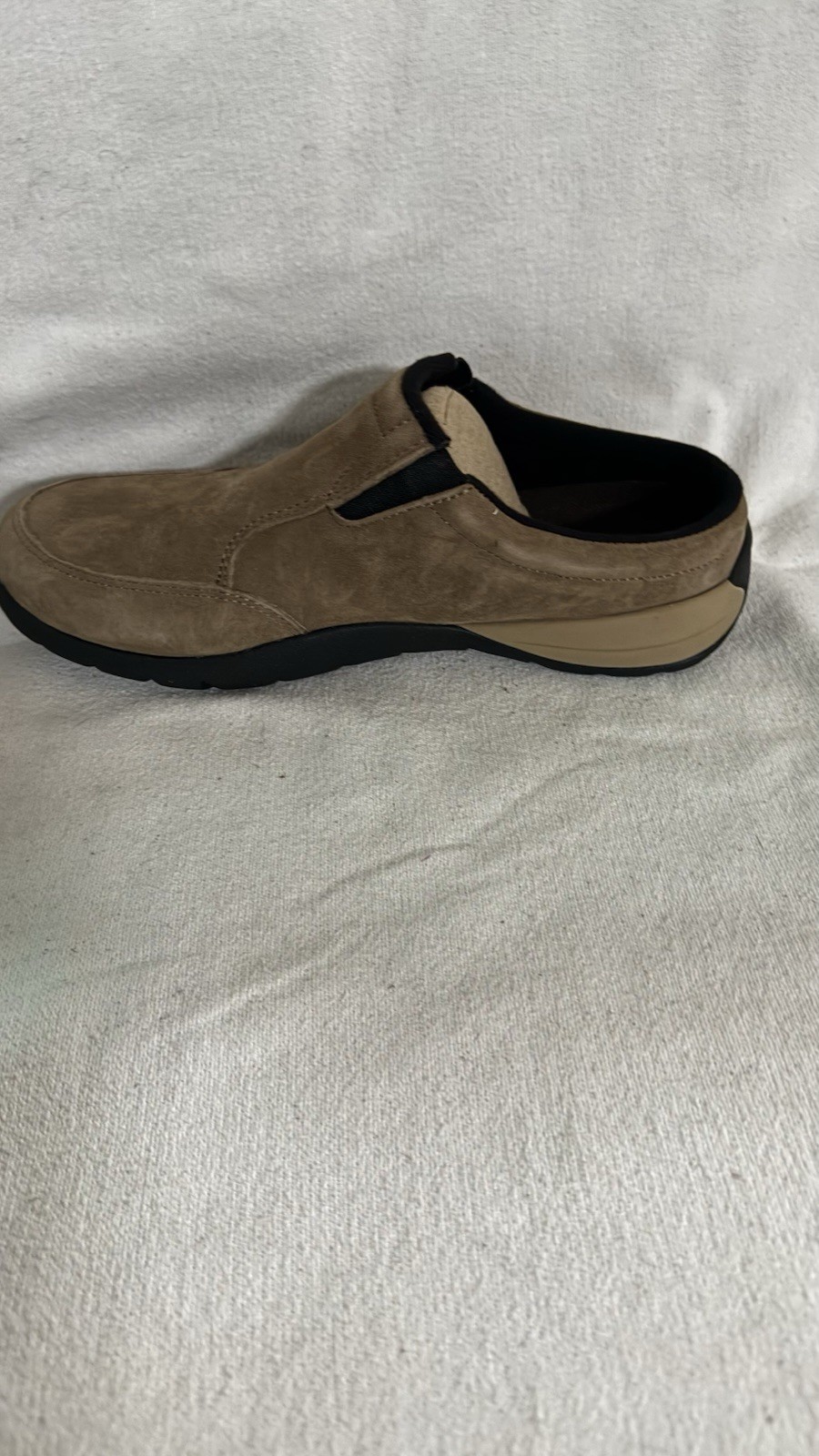 CABELAS Women’s Slip On Hiking/Walking Tan Suede Shoe 8M 84-1123 NWOB