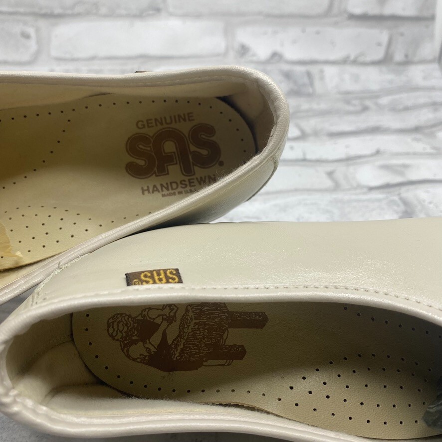 SAS Women’s Bounce Moc Toe Lace Oxford Comfort Walking Duty Shoe (Bone)