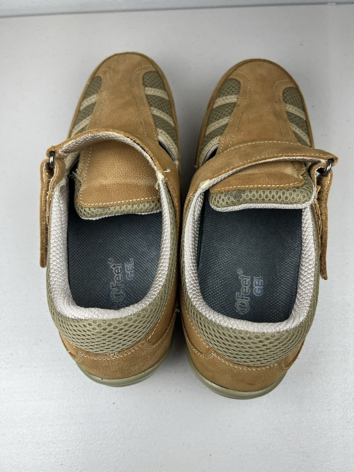 Orthofeet Sarasota Beach Tan Comfort Walking Shoes Womens Sz 11 WIDE Orthopedic