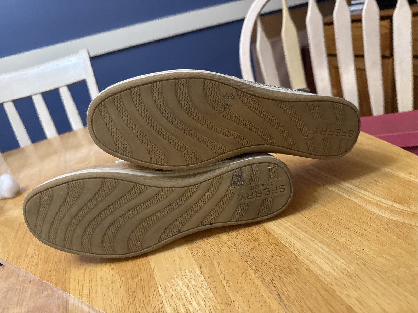 SPERRY Top Sider Women’s KOIFISH Linen Oats Boat Shoes STS95589 Sz 9.5 M
