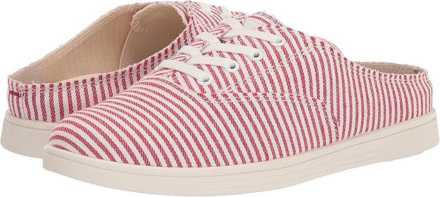 Spenco Women’s Santa Rosa Mule, Red Stripe, 10B
