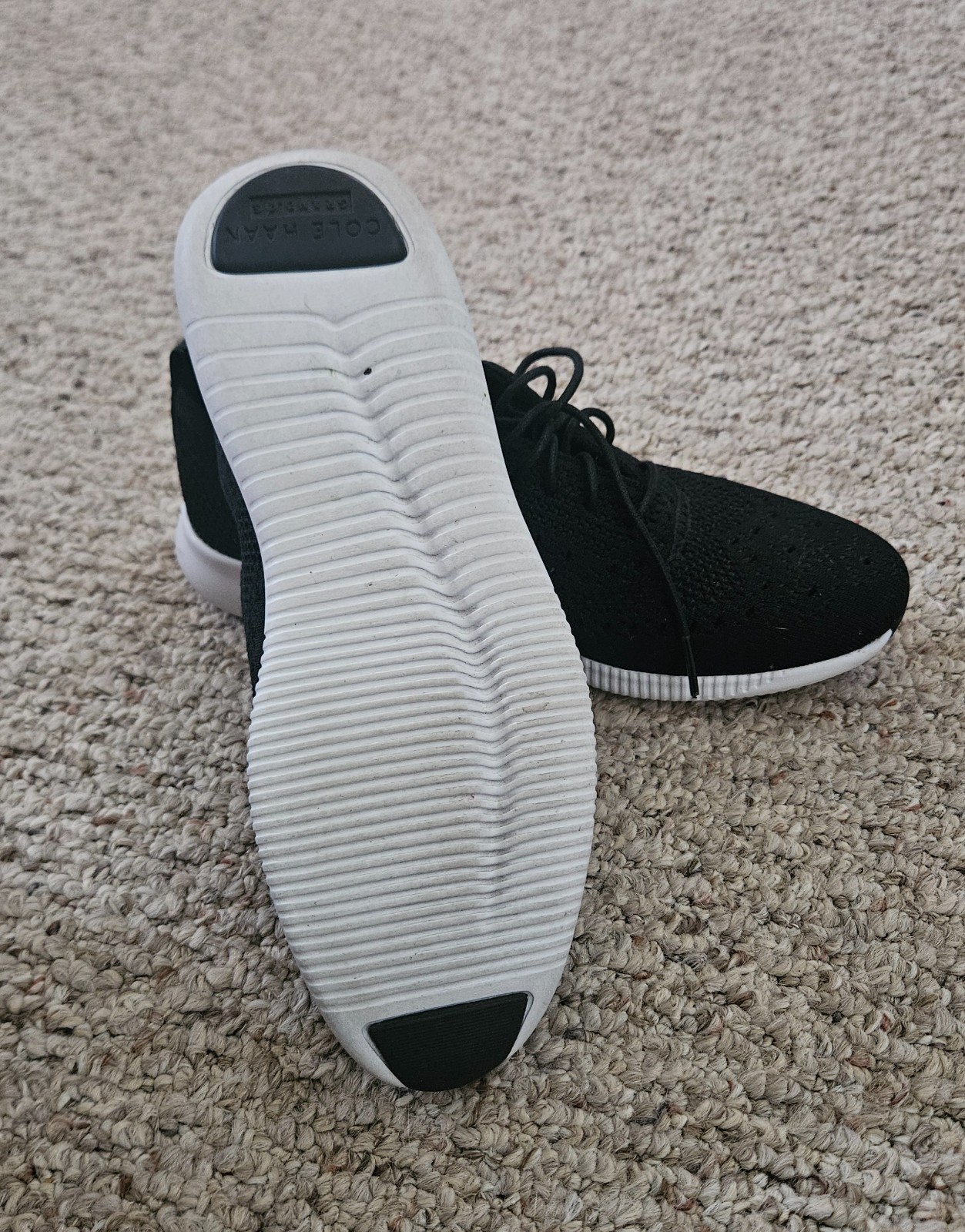 Cole Haan 2.Zerogrand Stitchlite Oxford Black Knit Sneaker Women 7.5B – W11511