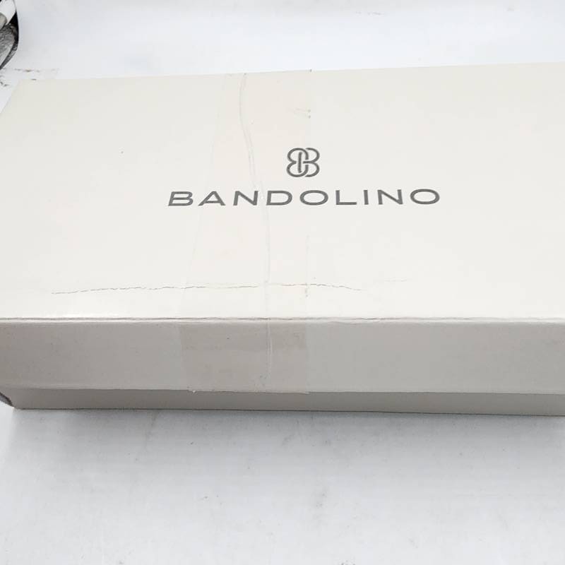 Bandolino Auggie Bow Pointed Toe Patent Tailored Loafers Women’s 8.5 Navy SlipOn