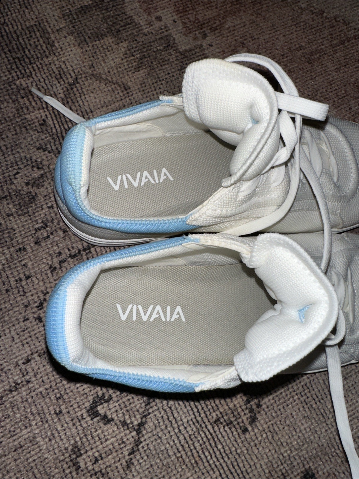 Vivaia Versa V Pro unisex knit sneakers W 6.5 M 5 EU 37 White Blue Lace Up