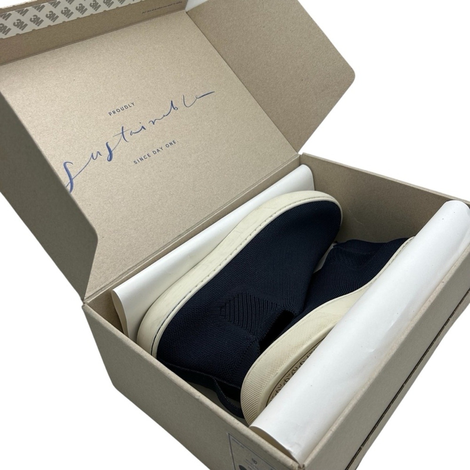 Rothy’s The Chelsea Nightfall Navy Size 9.5 Knit High Top Sneakers Sustainable