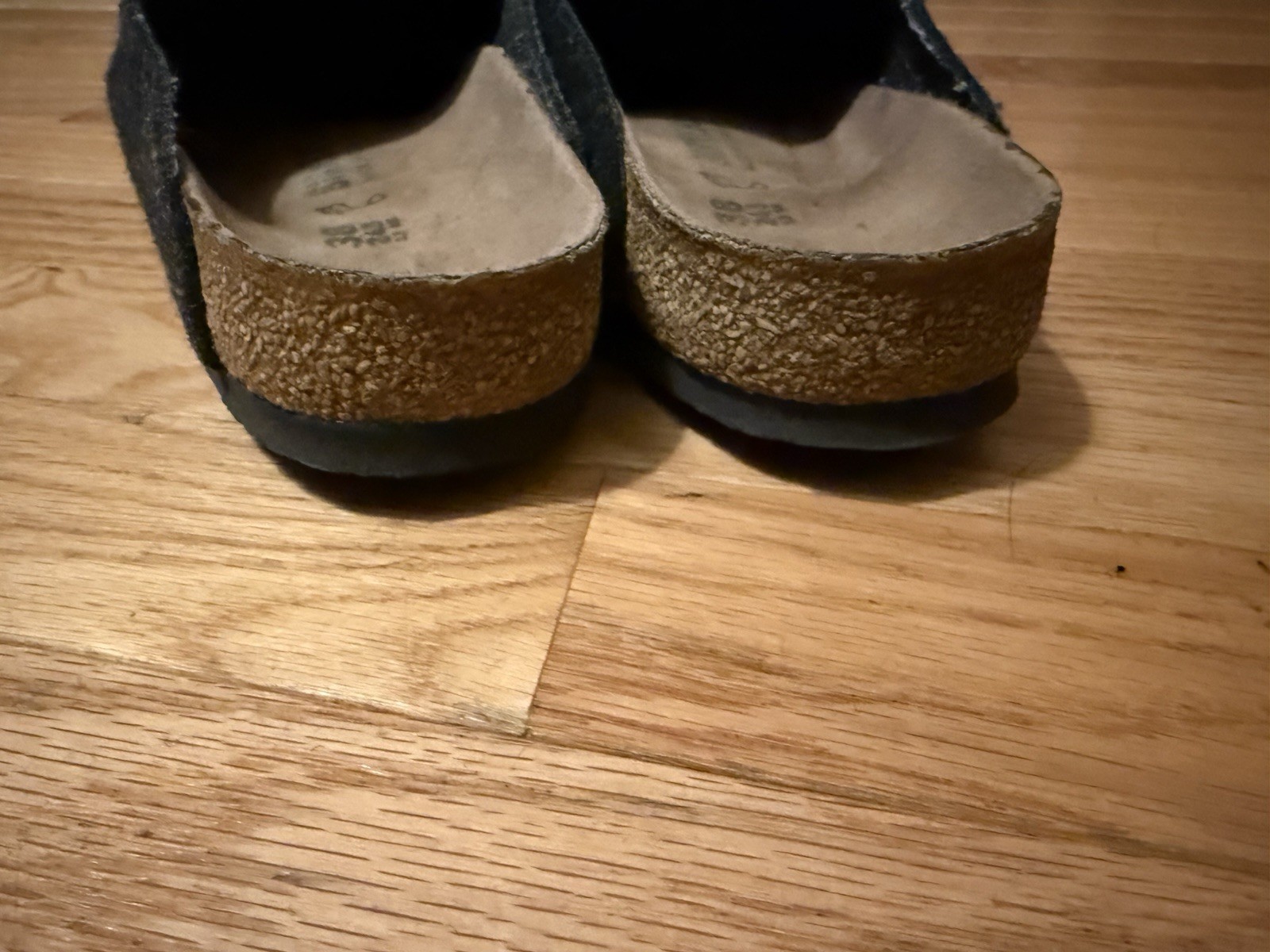 VEGAN Birkenstock Amsterdam Womens Size 38 Dark Gray Felt Clog Mule Comfort