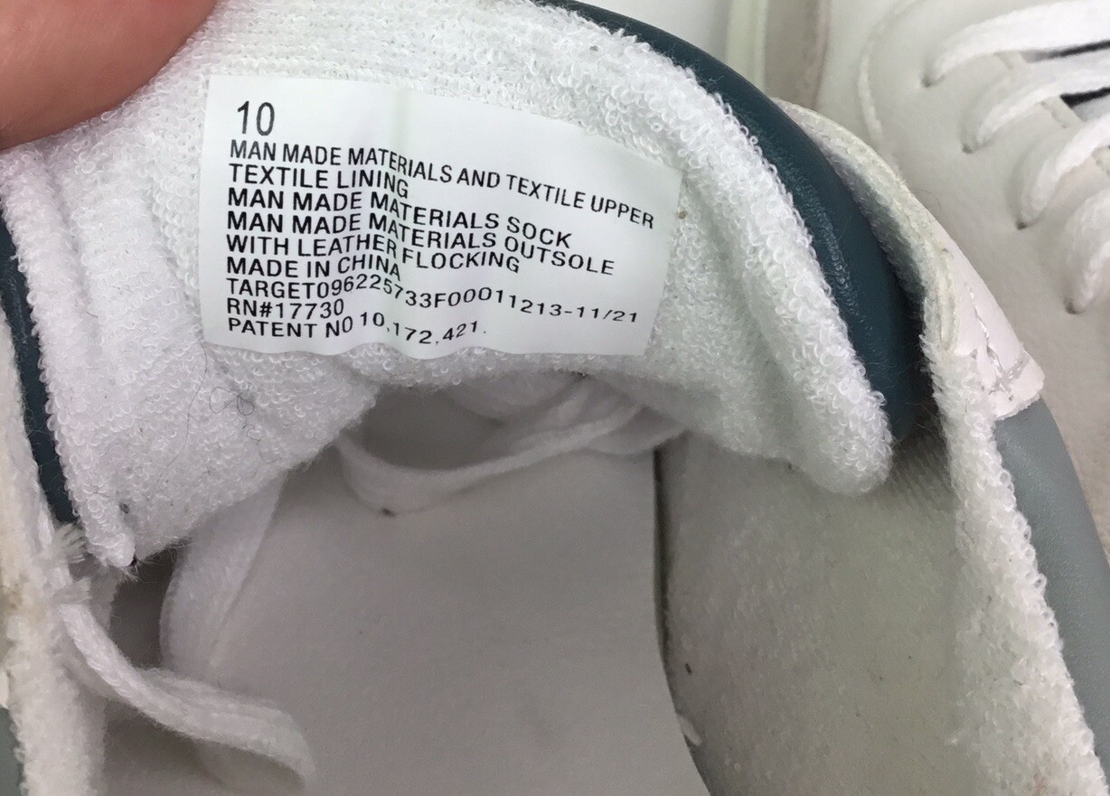 Universal Thread FLORA Womens Fashion Sneakers White Blue Shoe Size 10