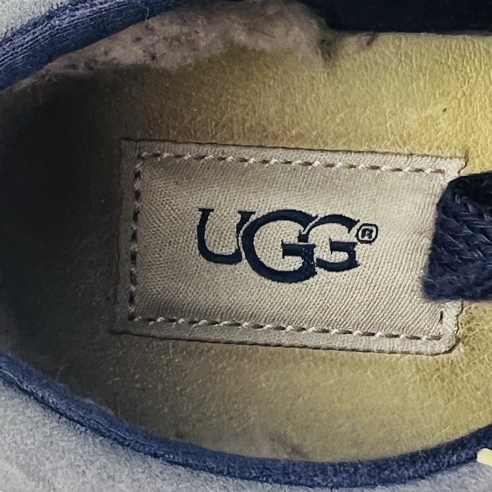 UGG Sneakers Womens 8 Blue Suede Low Top Casual Comfort Walking Travel Shoes