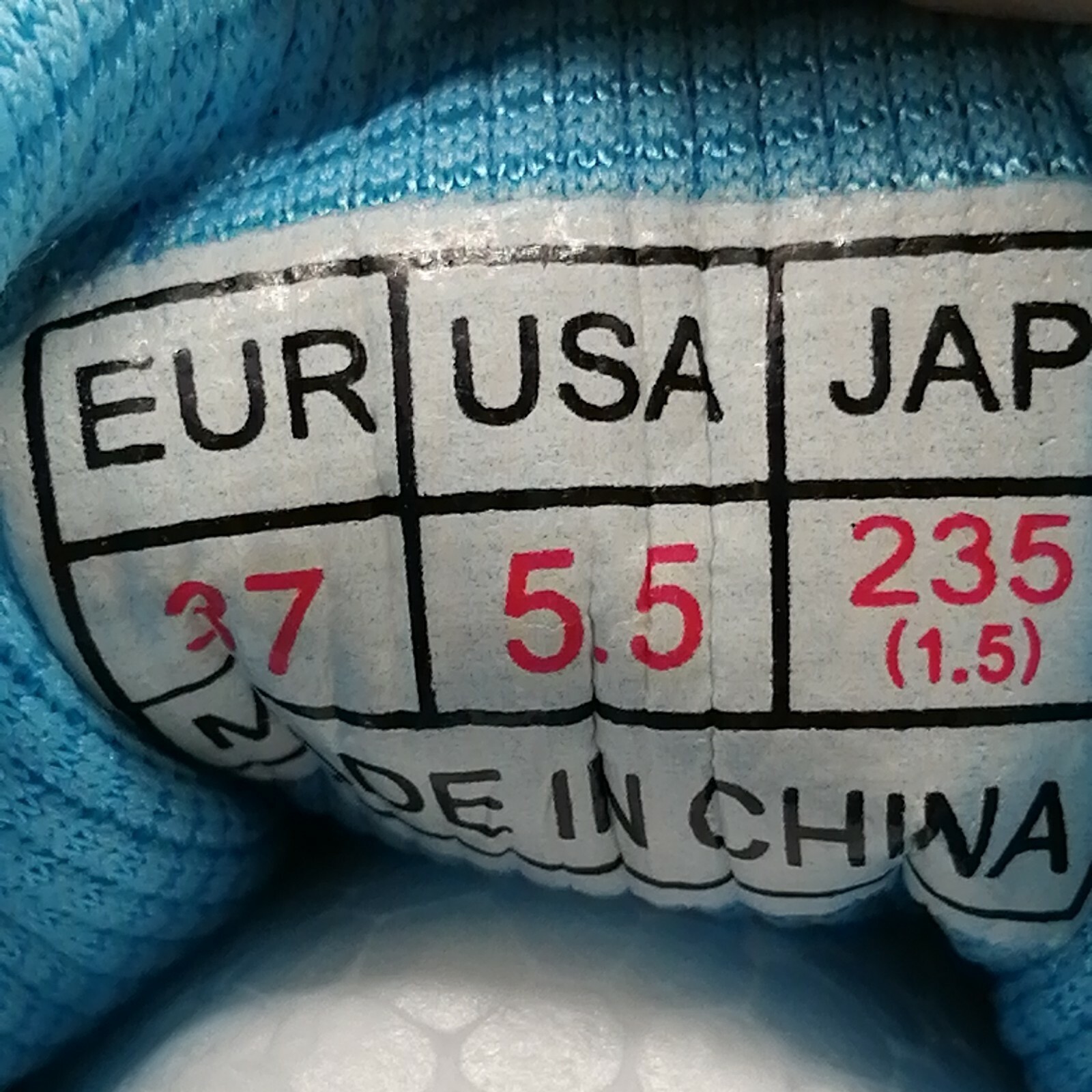 Fashion Shoes Womens Lace Up Sneaker Cushioned Insole Blue Knit Mesh 5.5 NEW
