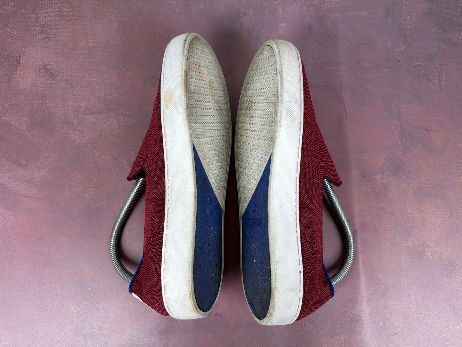 Rothy’s The Original Slip-On Round Toe Garnet/Red Women’s Shoe Sz 9.5 US Retired
