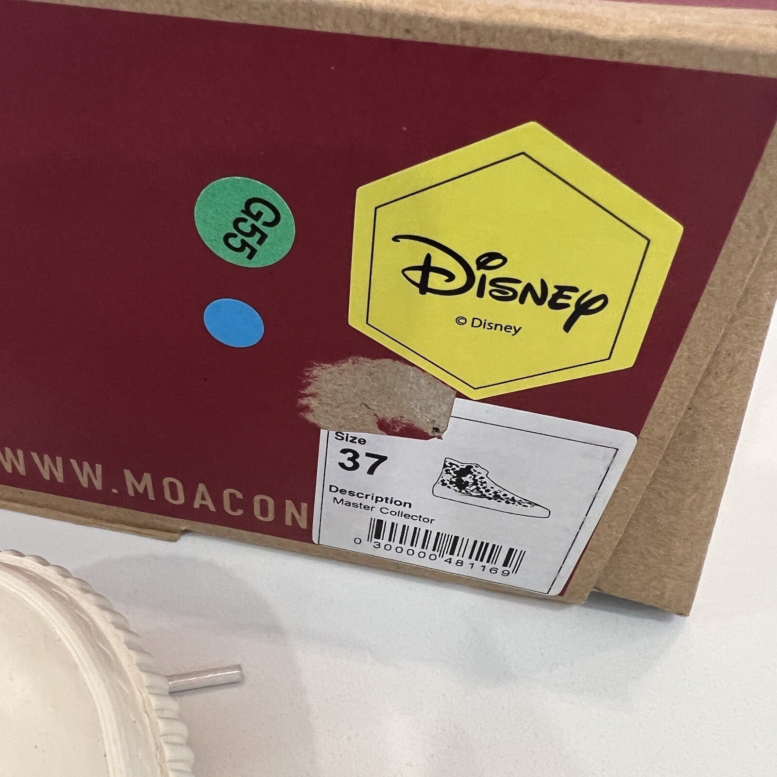 New Moa Concepts High Top Disney Sneakers Sz 37 / W6.5 / M5 Shoes Mickey Mouse