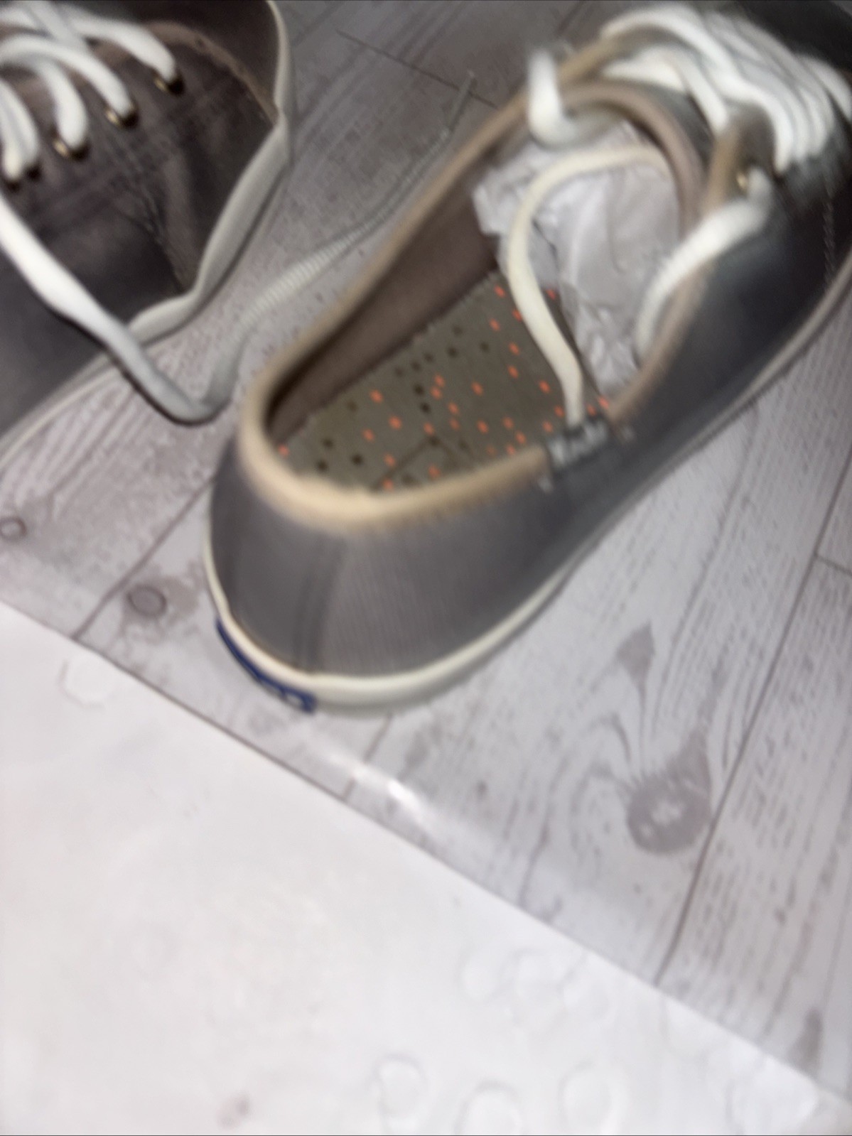 Keds Champion Gray Canvas Lace Up Sneakers Women’s 8 Dream Foam Memory Comfort