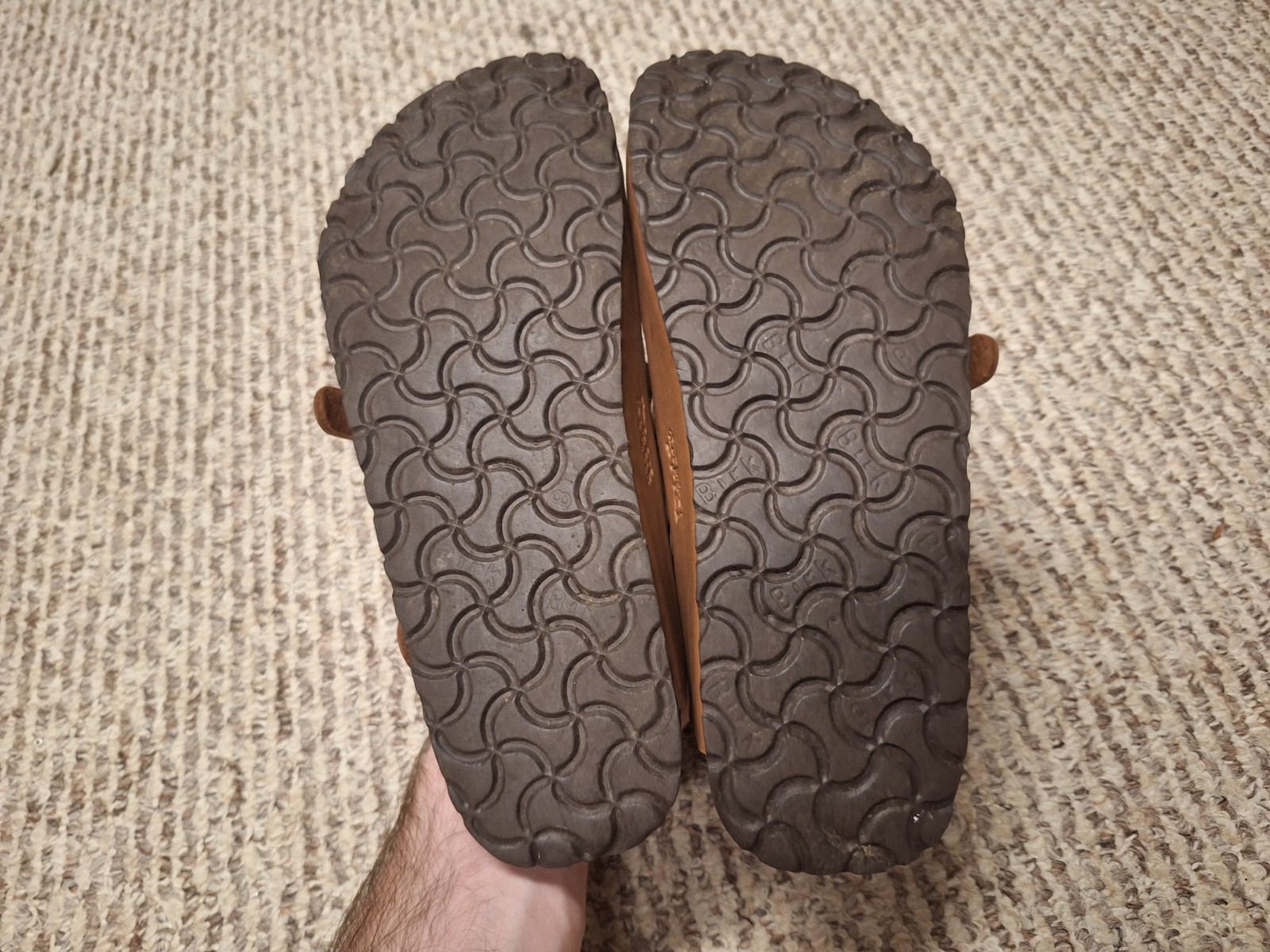 Birkenstock Betula 260 Brown Clogs Well Worn Distressed