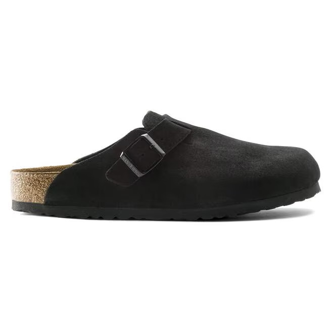 NEW W/BOX! Birkenstock Boston Suede Leather Soft Footbed Clog Shoes