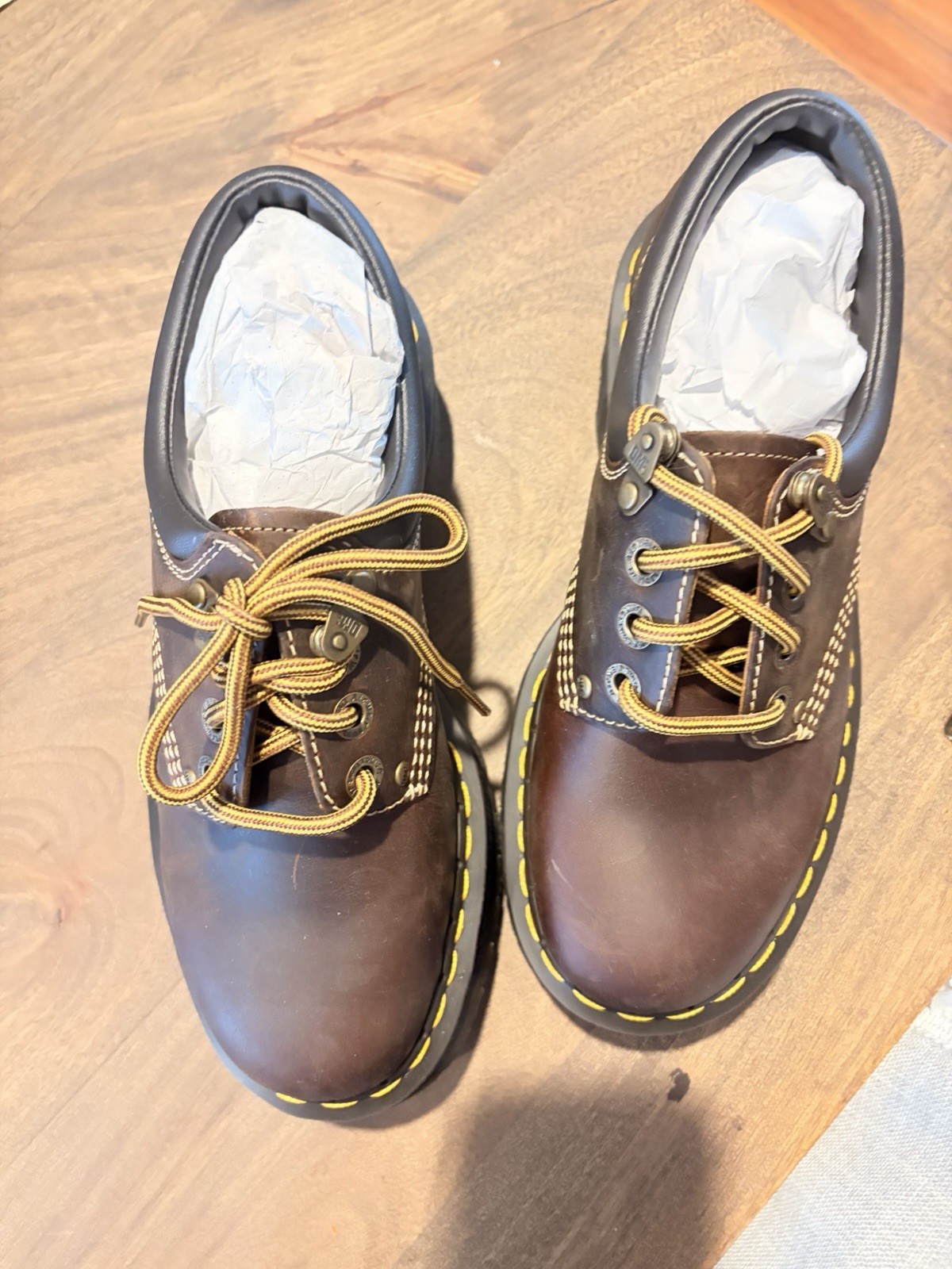 Dr Martens 8053 Quad Arc Crazy Horse Brown UK 6 US W 8 M 7 31126201 NIB