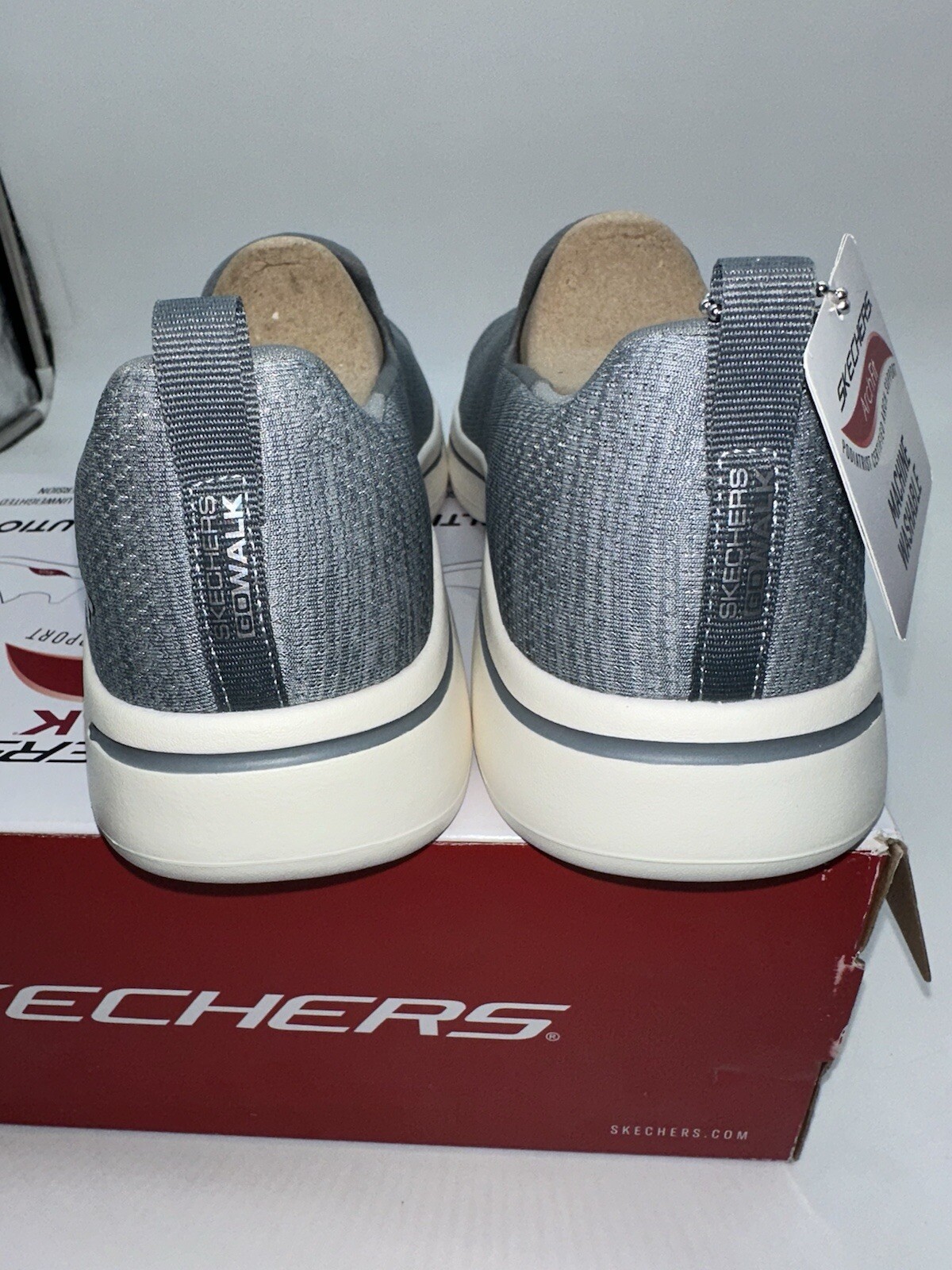 Tried On Skechers Women’s Go Walk Arch Fit Jersey Slip-On Sz 10 Grey