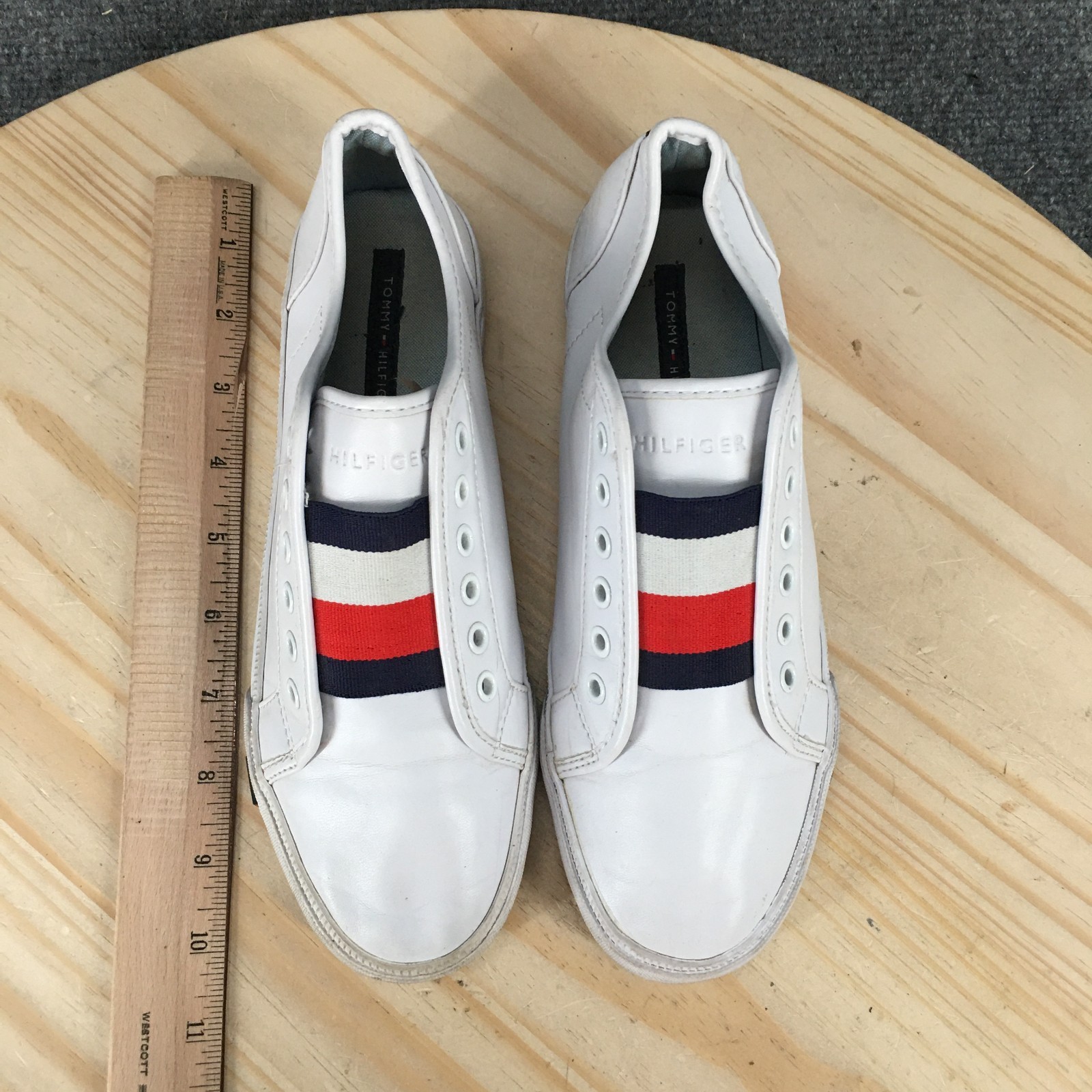Tommy Hilfiger Shoes Womens 6.5 M Anni Laceless Slip On Sneakers White Casual