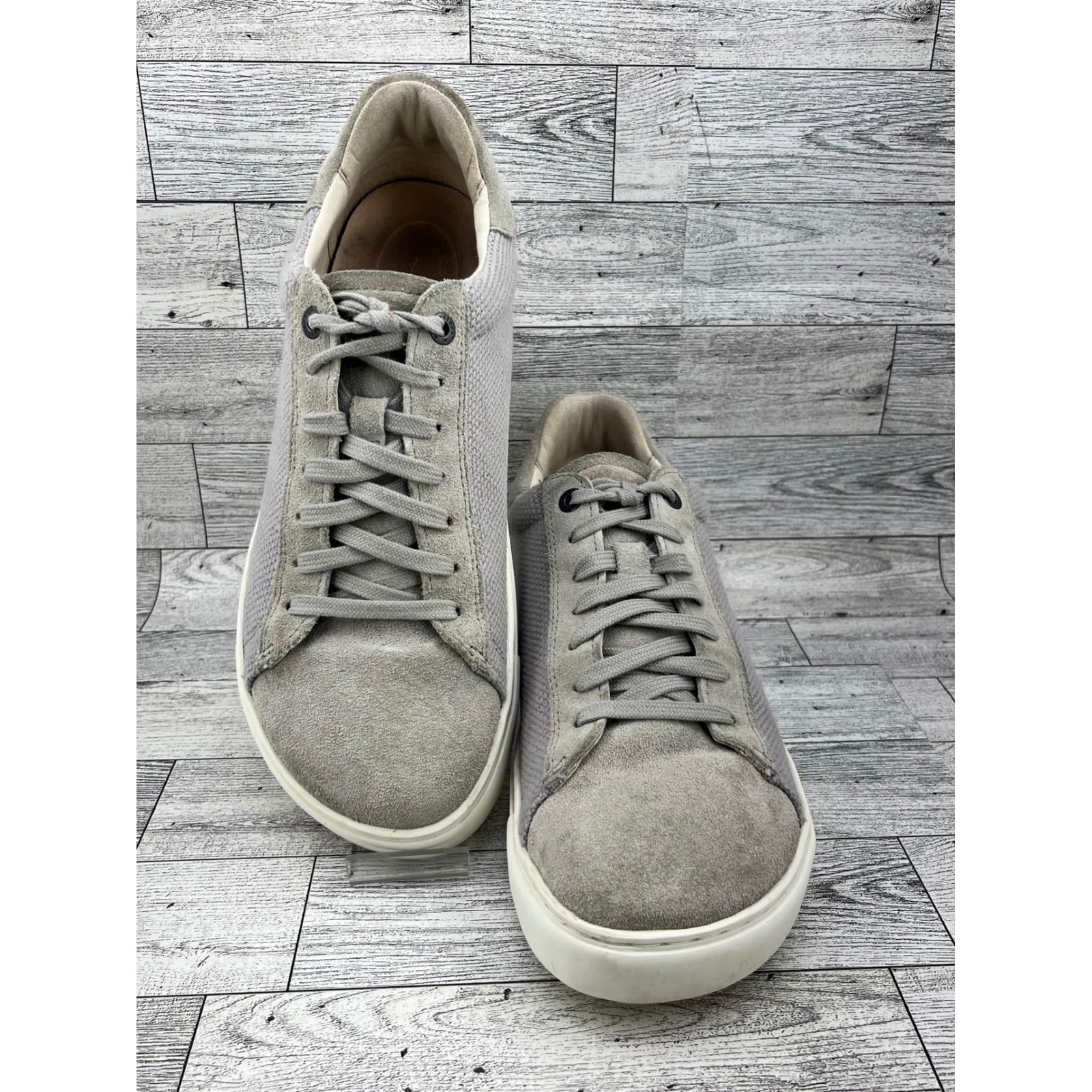 Birkenstock Bend Low Sneakers Mens 7 Womens 9 Grey Suede Textile Shoes 40 L9 M7