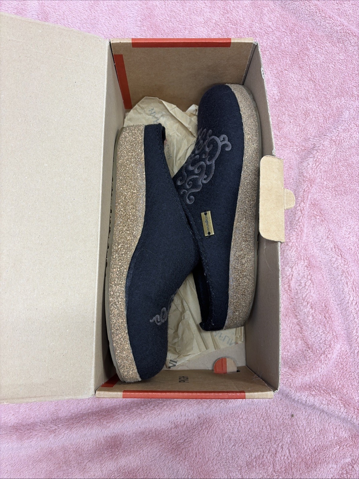 Haflinger Grizzly Symphony Black Size 41 Wool Women’s Shoes