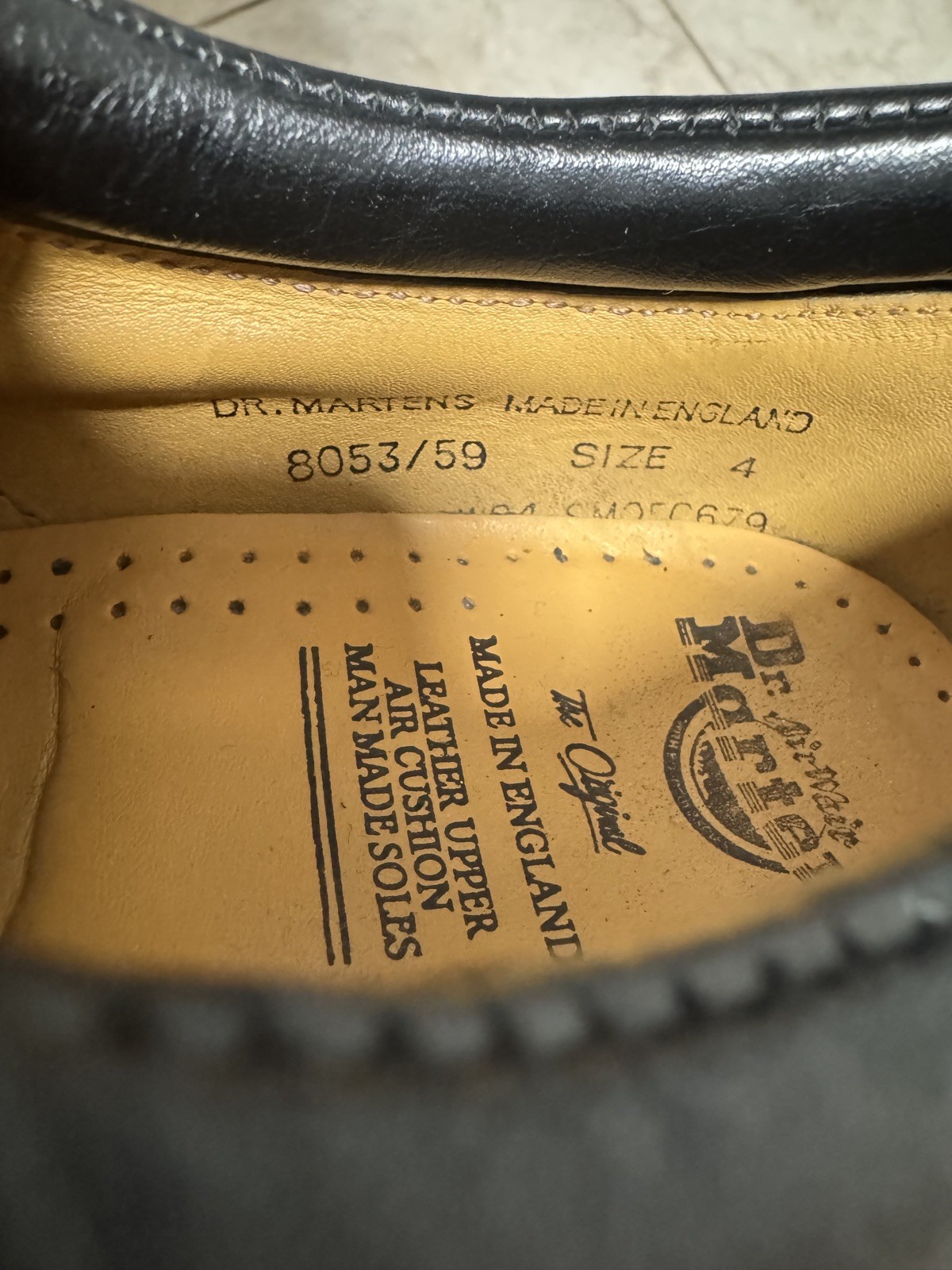 Doc Marten Vintage AW04 Size 4 UK (women us 6) Made In England Shoes 8053