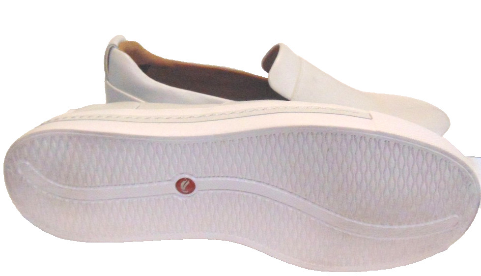 CLARKS UNSTRUCTURED CONTOUR COMFORT WOMENS WHITE LEATHER SLIP ON SHOES NURSES~6