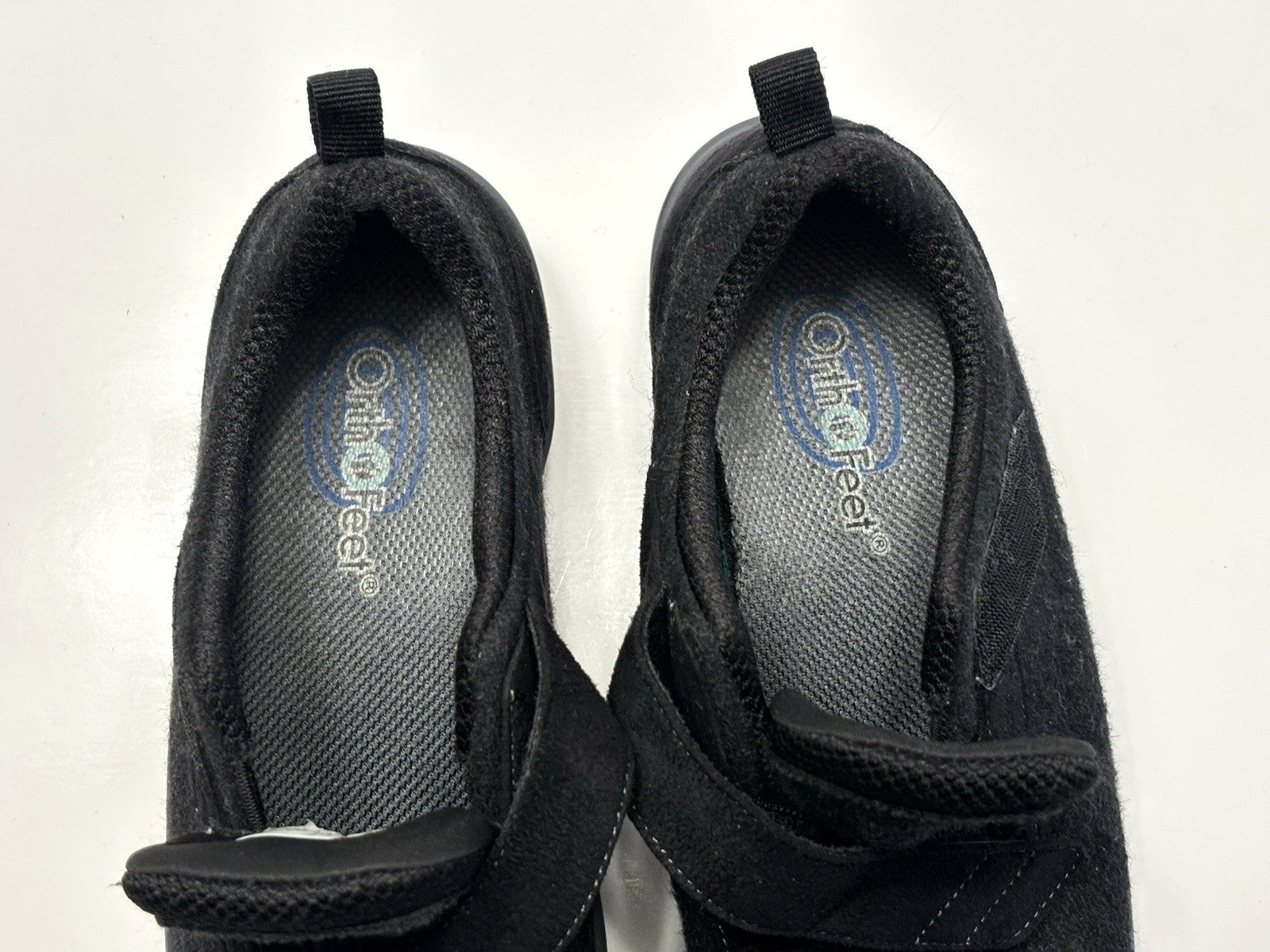 Orthofeet Volcano Women Size 7 M Black Orthopedic Adjustable Strap Comfort Shoes