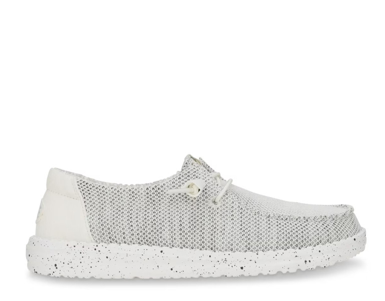 SALE ~ HEYDUDE Wendy Stretch Sox Slip-On – Women’s Shoes in White/Grey NWB