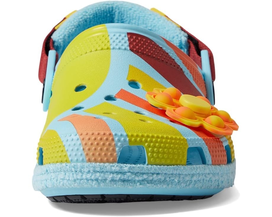 Crocs Work Zen Garden Sensory Classic Slip Resistant Terry Cloth Clog Blue Sz 12