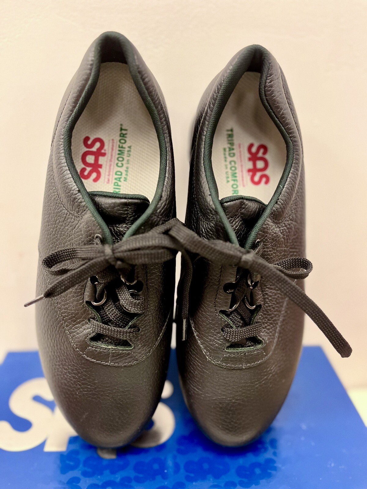 SAS LIBERTY Women’s Black 2070-013 Leather Comfort Work Shoe Sz 9.5WW