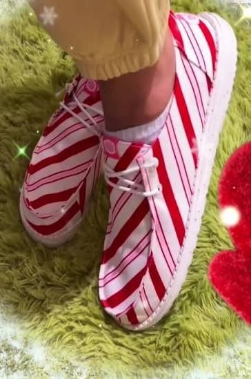 Hey Dude Wendy Funk Candy Cane Limited Edition (Choose Size)