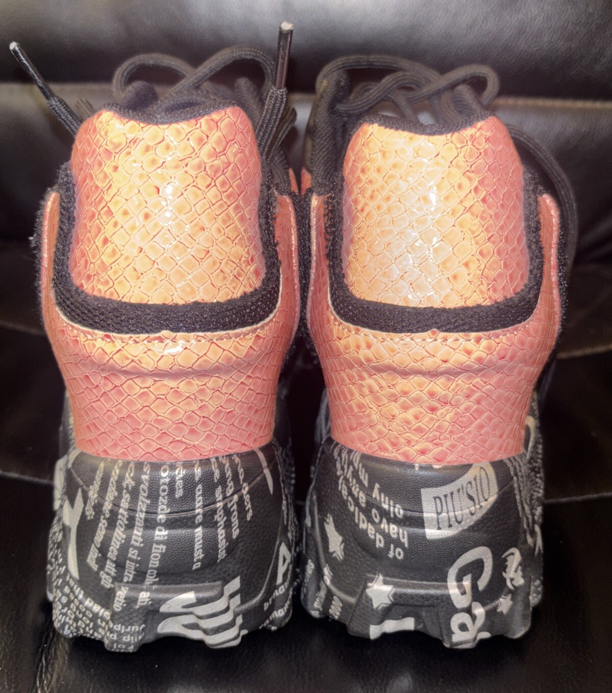 Anthony Wang “BLACKBERRY” – Size 9 – Platform Pink SNEAKERS (G1)