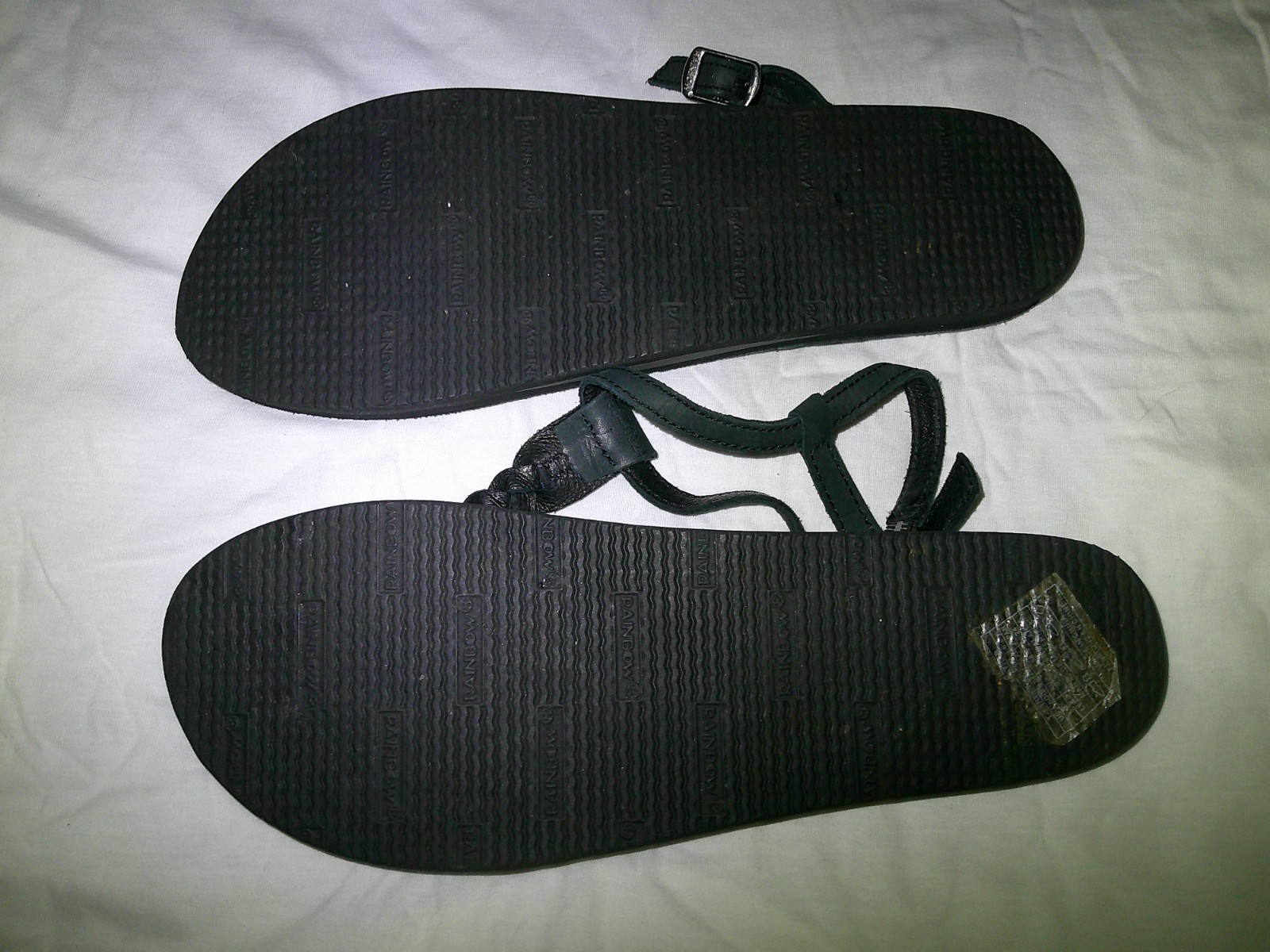 Women’s Rainbow Brand Thong Sandal Shoes – Black – Size 8M – No Box