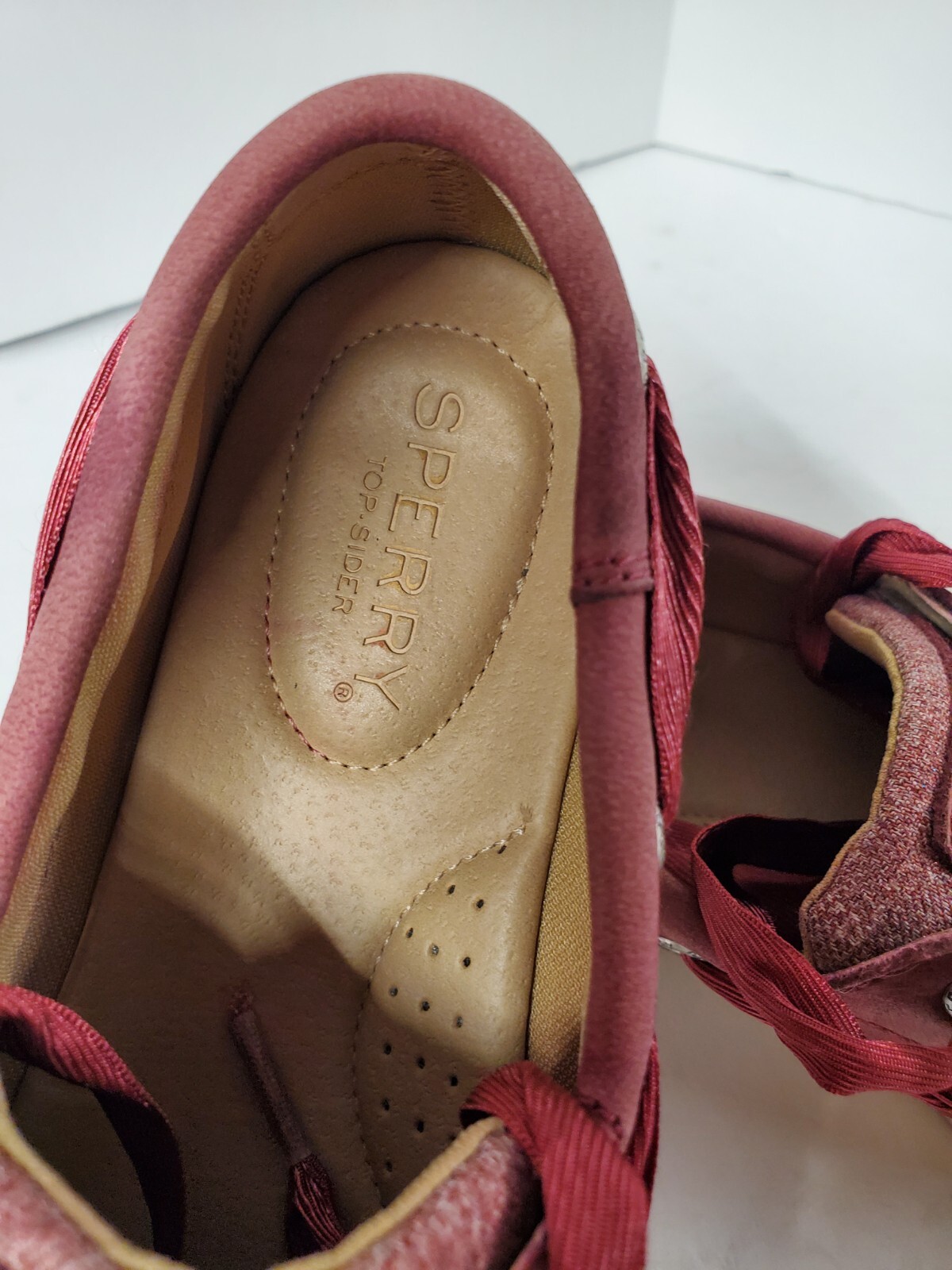 Sperry Womens Size 5 Koifish Shoes Sparkle Chambray Top Slider Boat STS84343