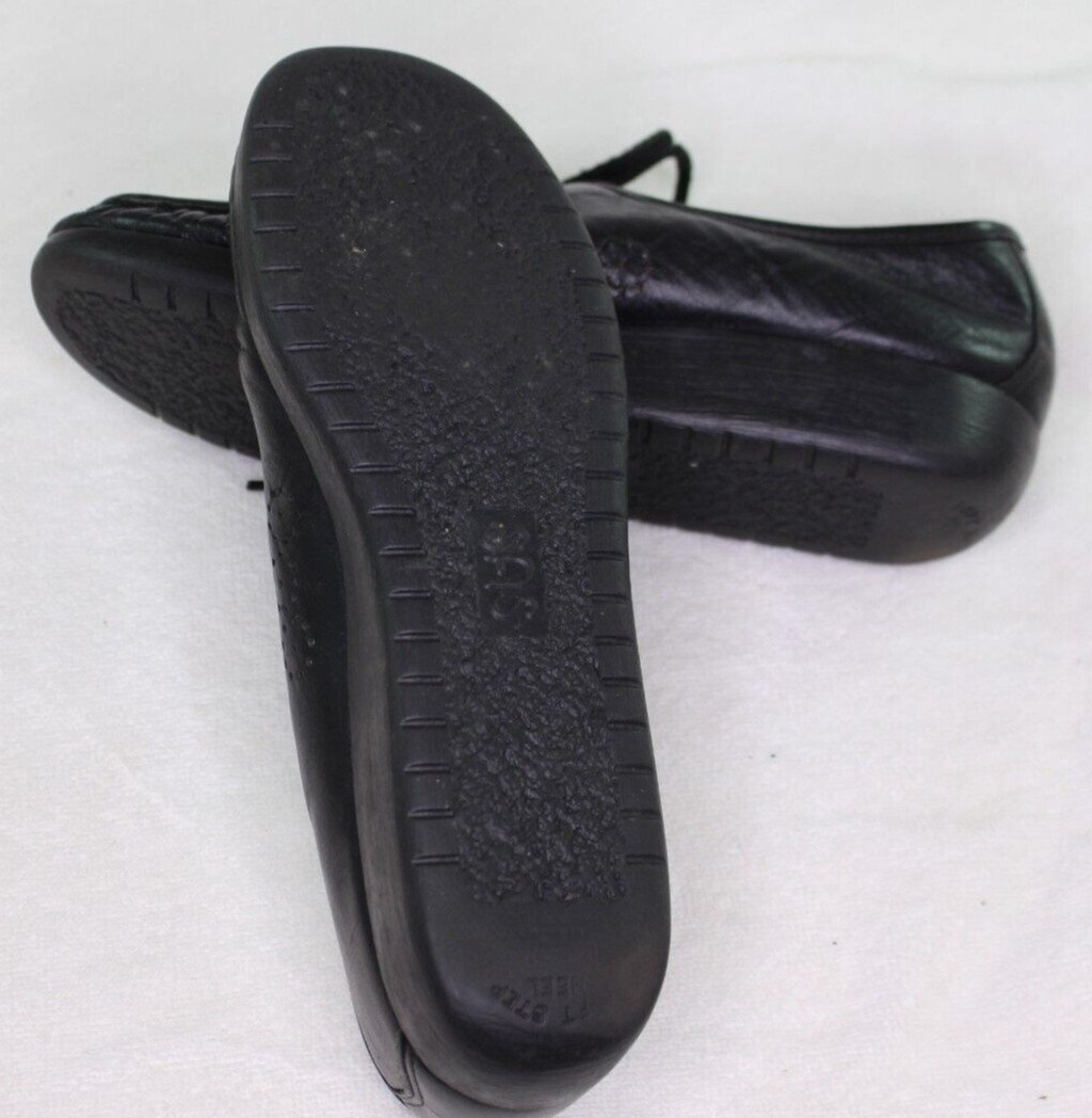 SAS Siesta Genuine Handsewn Women’s Comfort Leather Lace Up MOC Shoes Size 8